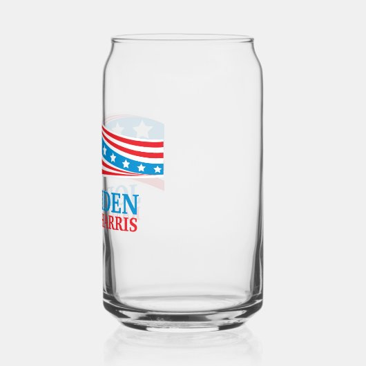 ジョーバイデン氏カマラハリス2024選挙ウェーブ ガラス缶 (左)