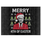 ジョーバイデン氏クリスマスサンタハッメリート4thのイースター カッティングボード (正面)