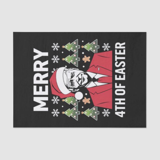 ジョーバイデン氏クリスマスサンタハッメリート4thのイースター 薄葉紙 (正面)