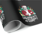 ジョーバイデン氏クリスマスメリーサンタ4thのイースタークリスマス ラッピングペーパー (ロールコーナー)