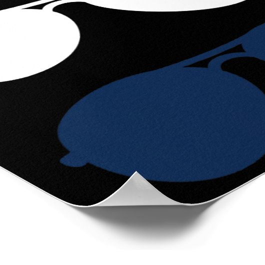 ジョーバイデン氏サングラス赤白青おもしろい政治的 ポスター (角)