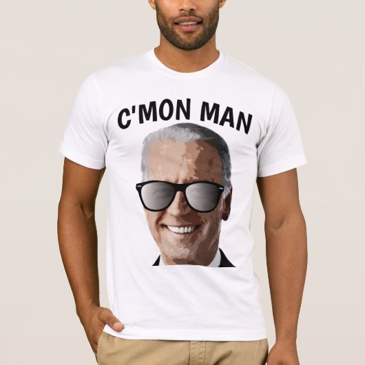 ジョーバイデン氏サングラスC'MON MAN Tシャツ (正面)