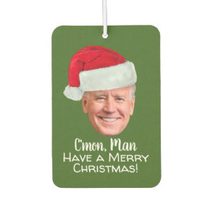 ジョーバイデン氏サンタハット – C'mon Man Merry Christmas カーエアーフレッシュナー