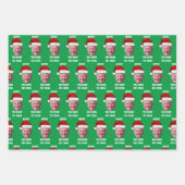 ジョーバイデン氏サンタ知ってる ラッピングペーパーシート (正面)