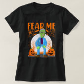 ジョーバイデン氏ゾンビ私を恐れて面白いハロウィーンアンチジョー Tシャツ (デザイン正面)