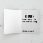 ジョーバイデン氏ダーク冬のゴシック様式のバレンタインデー カード (内部)