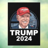 ジョーバイデン氏トランプ帽をかぶった ウィンドウサイン (シート3)