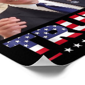 ジョーバイデン氏トランプ帽をかぶった ポスター (角)