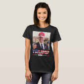 ジョーバイデン氏トランプ帽をかぶった Tシャツ (正面フル)