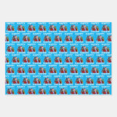 ジョーバイデン氏ハッピーイースタークリスマスピンクギフトラップ ラッピングペーパーシート (正面2)