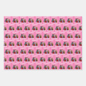 ジョーバイデン氏ハッピーイースタークリスマスピンクギフトラップ ラッピングペーパーシート (正面)