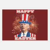 ジョーバイデン氏ハッピーイースター ラッピングペーパーシート (正面2)