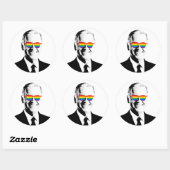 ジョーバイデン氏プライド ラウンドシール (シート)