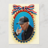 ジョーバイデン氏ヴィンテージスタイル ポストカード (正面)