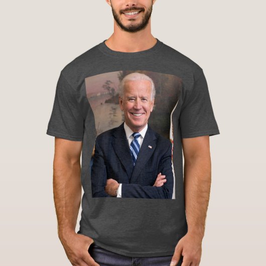 ジョーバイデン氏大統領公式ポートレート ユニセックス Tシャツ (正面)