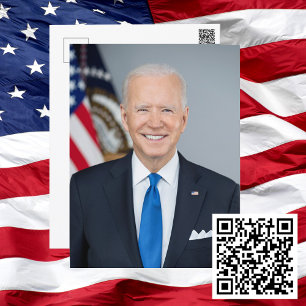 ジョーバイデン氏大統領公式2021ポートレート ポストカード
