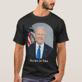 ジョーバイデン氏大統領公式2021ポートレート Tシャツ (正面)