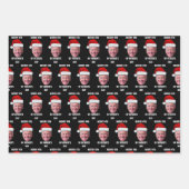 ジョーバイデン氏愛国的なメリークリスマスを混乱 ラッピングペーパーシート (正面2)