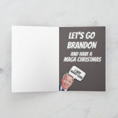ジョーバイデン氏暗い冬のおもしろいクリスマスカード シーズンカード (内部)