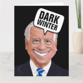 ジョーバイデン氏暗冬おもしろい誕生日カード カード (正面)