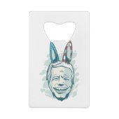 ジョーバイデン氏民主党のロバ クレジットカード栓抜き (裏面)