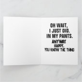 ジョーバイデン氏特大フーニーウンチ誕生日カード カード (内部)