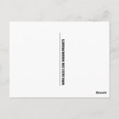 ジョーバイデン氏私が以前嗅いだ女の子たち全員 ポストカード (裏面)