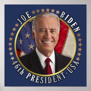 ジョーバイデン氏第46代米国大統領記念写真 ポスター