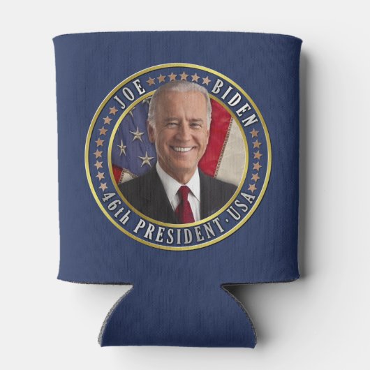 ジョーバイデン氏第46代米国大統領記念写真 缶クーラー (裏面)