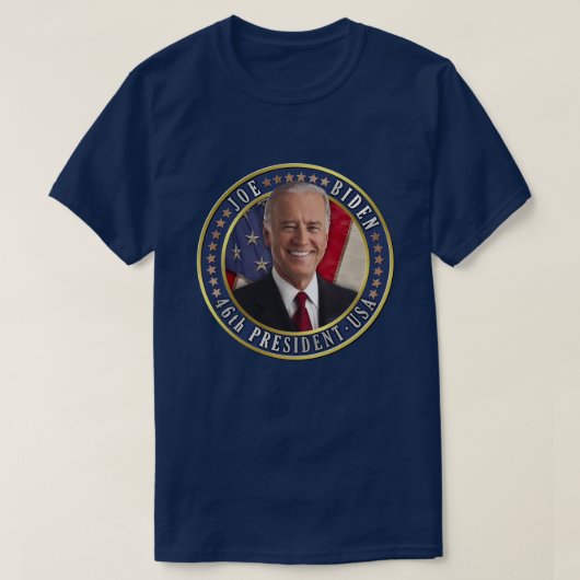 ジョーバイデン氏第46代米国大統領記念写真 Tシャツ (デザイン正面)