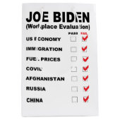 ジョーバイデン氏職能評価 ミディアムペーパーバッグ (正面)