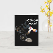 ジョーバイデン氏自転車おもしろいクラッシュTrump It Ridin W カード (黄色い花)