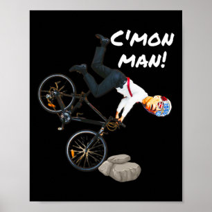 ジョーバイデン氏自転車おもしろいクラッシュTrump It Ridin W ポスター