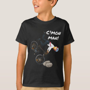 ジョーバイデン氏自転車おもしろいクラッシュTrump It Ridin W Tシャツ