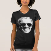 ジョーバイデン氏顔とアビエーター Tシャツ (正面)