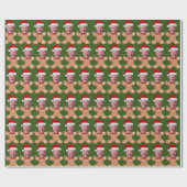 ジョーバイデン氏顔カスタム顔フォトジンジャーパン ラッピングペーパー (フラット)