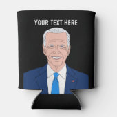 ジョーバイデン氏風刺画ポートレートカスタム 缶クーラー (裏面)