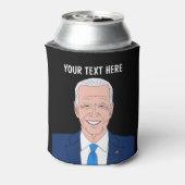 ジョーバイデン氏風刺画ポートレートカスタム 缶クーラー (缶裏面)