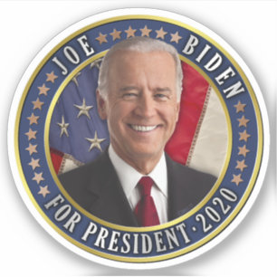 ジョーバイデン氏2020年大統領写真 シール