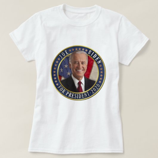 ジョーバイデン氏2020年大統領写真 Tシャツ (デザイン正面)