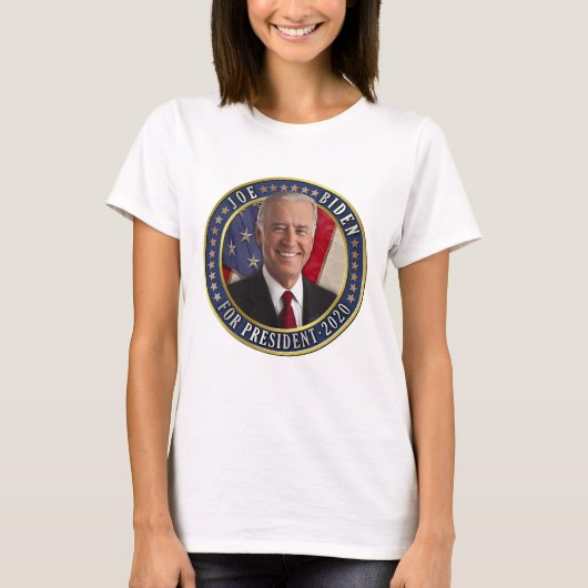ジョーバイデン氏2020年大統領写真 Tシャツ (正面)