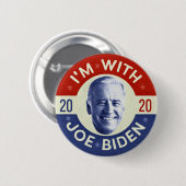 ジョーバイデン氏2020年大統領民主党写真レトロ 缶バッジ (正面&裏面)