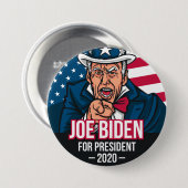 ジョーバイデン氏2020年大統領選挙 缶バッジ (正面&裏面)