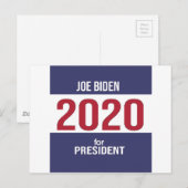 ジョーバイデン氏2020年米国大統領選挙 ポストカード (正面/裏面)