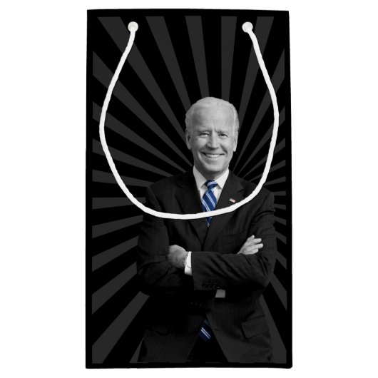 ジョーバイデン氏2020米国の武器を折り畳んだ大統領 スモールペーパーバッグ (裏面)