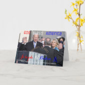 ジョーバイデン氏2021年就任式の宣誓 カード (黄色い花)