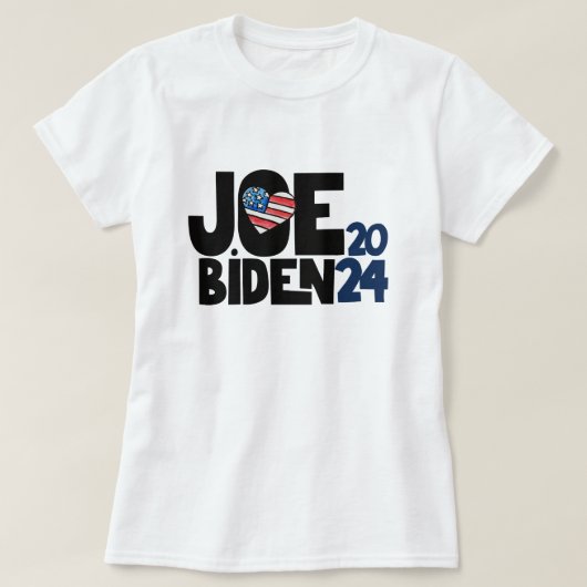 ジョーバイデン氏2024 Tシャツ (デザイン正面)