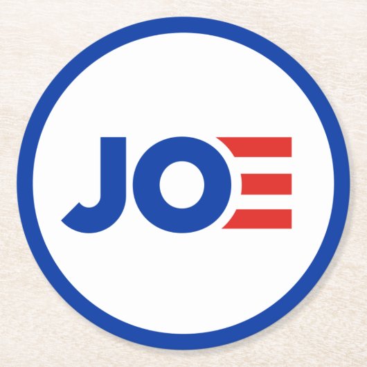 ジョーバイデン氏 ラウンドペーパーコースター (正面)