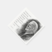 ジョーバイデン氏&引用文 スタンダードカクテルナプキン (角)