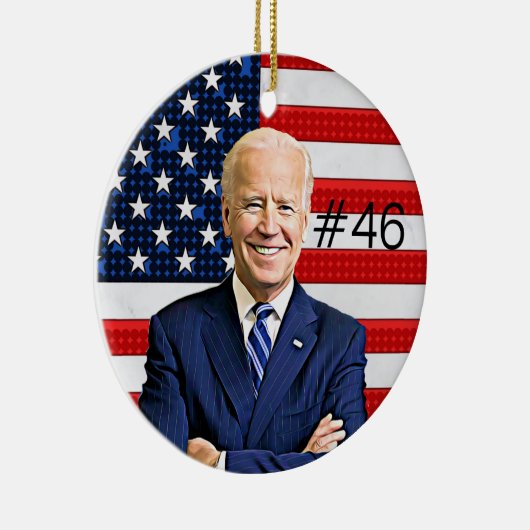 ジョーバイデン氏#46とカマラハリス社長兼バイス セラミックオーナメント (右)